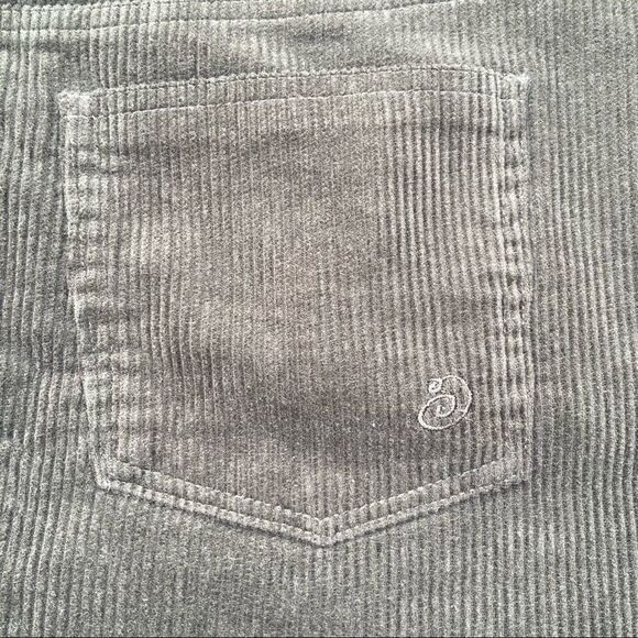 Indigo Rein, Olive Green Corduroy Mini Skirt, Fringe Hemline Junior’s Size 11 - Picture 4 of 9